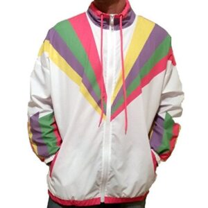 1980s Neon Windbreaker Jacket