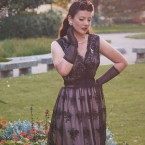 Authentic 1950s Floral Swing Dress
