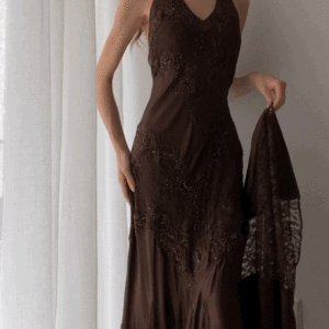 Classic Lace Vintage Evening Dress